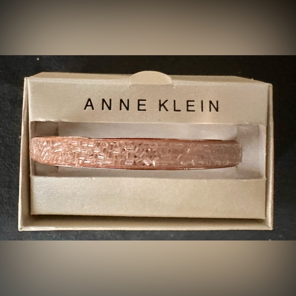 NWT Anne Klein Pave Light Pink Bangle Bracelet